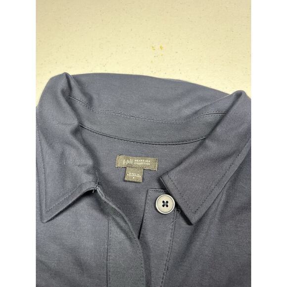 J. Jill Weaver Collection Double Face Jersey Knit Flap Pocket Jacket Small - Picture 2 of 7